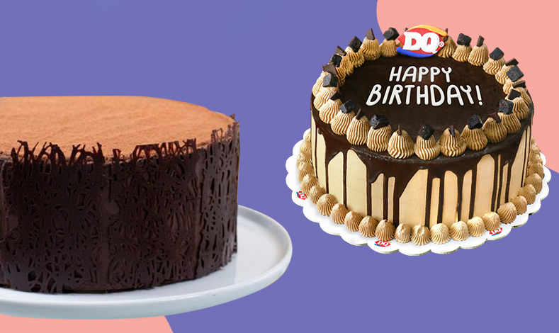Chocolate Obsession cake from Conti’s Bakeshop And Restaurant and Chocolate Extreme 8″ Blizzard Cake from Dairy Queen