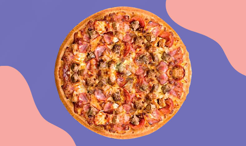 Meat lovers pizza from Pizza Hut