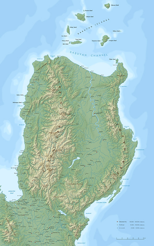 Extent of the Sierra Madre Mountain Range outlined in red with selected weather stations labelled.