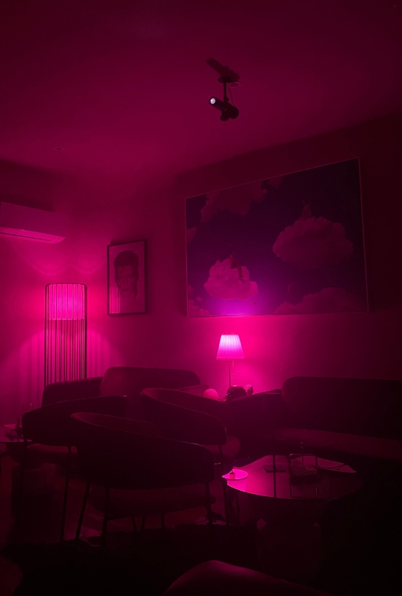the pink lounge