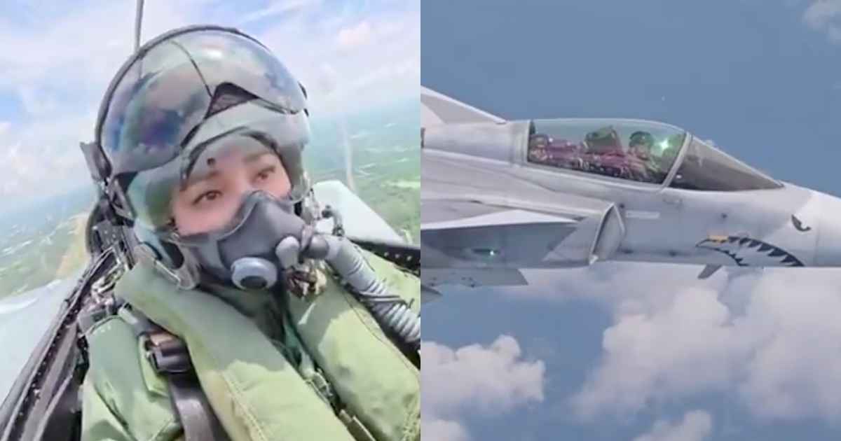 Thailändische Königin fliegt erstmals allein in einem Kampfjet