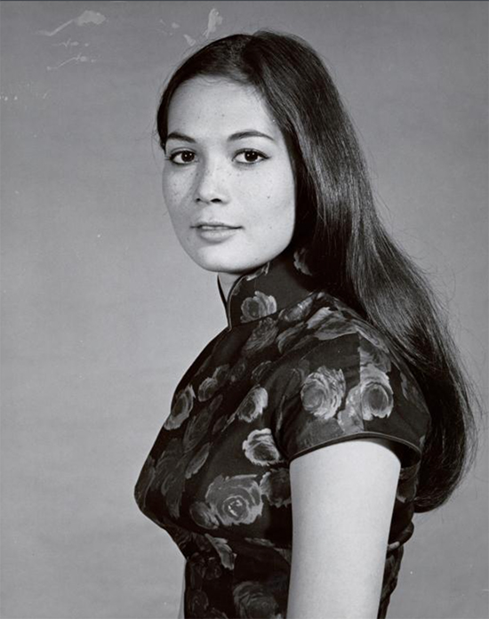 Nancy Kwan is one of the celebrities who’s known for wearing cheongsams.