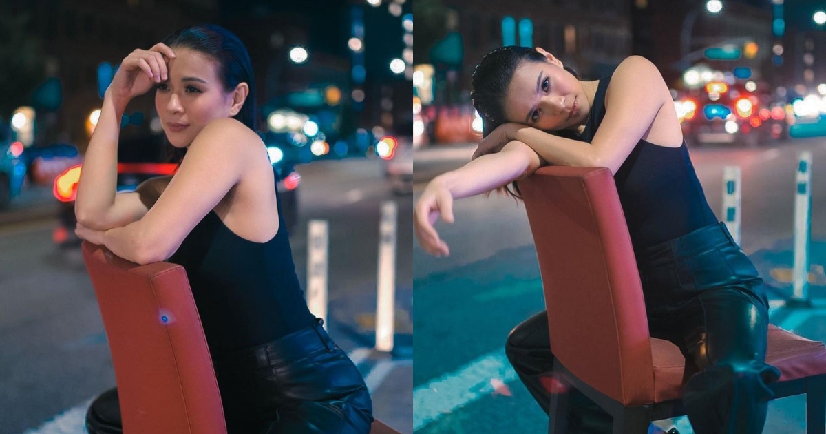 Lj Reyes Throwback LJ Reyes redefines fierce in chic all-black ensemble in her first New ...