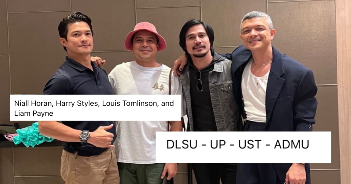 From universities to countries: Netizens poke fun at Jericho, Piolo, Diether,  and John Lloyd's viral groufie • PhilSTAR Life