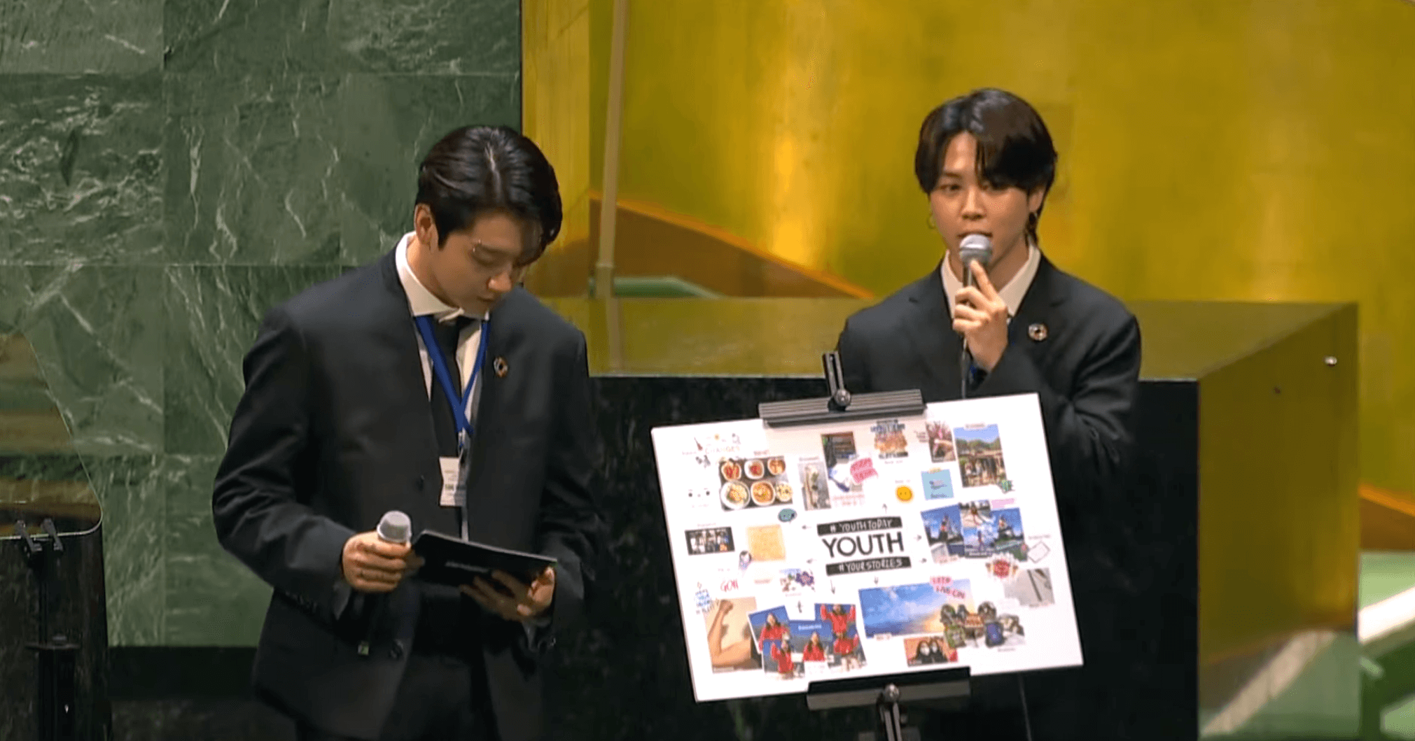 Jungkook and Jimin speaks at the UN General Assembly