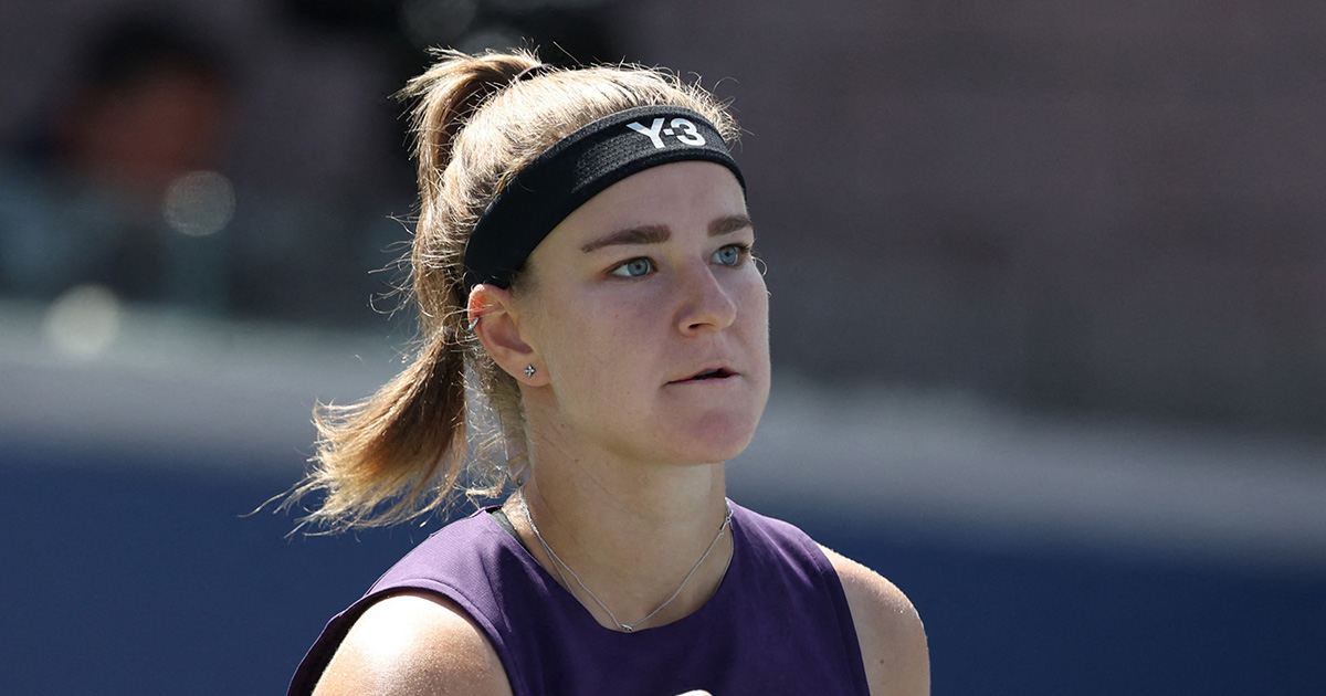 Tennisspielerin erschrickt während US Open-Spiel, als sie Ex-Freund auf ...