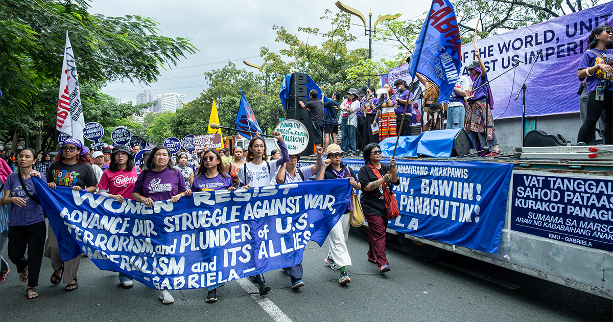 Woman's Day Rally Groups rally in Manila to commemorate International Women's Day ...