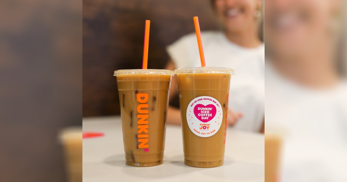 Dunkin' bietet am 25. September 2 Eiskaffees zum Preis von einem an