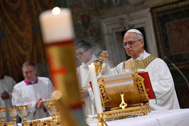 New Pope Leo XIV, celebrating first Mass, wants Church to be beacon of ...