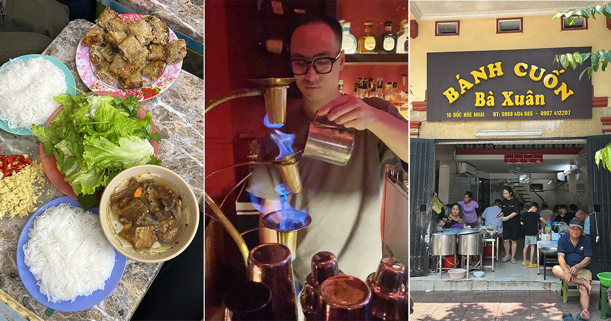 Eating and drinking our way through Hanoi