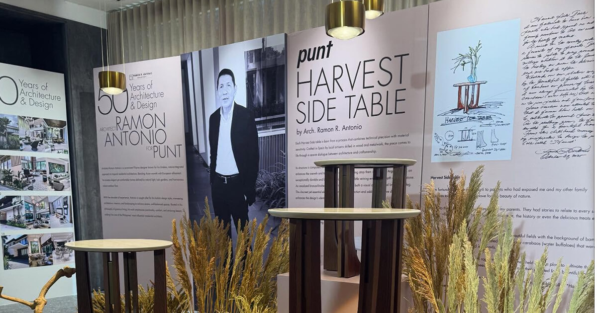 Architect Ramon Antonio designs a table inspired by the carabao plow