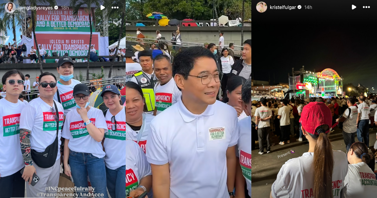 LIST: Celebrities who were present at the INC anti-corruption rally ...