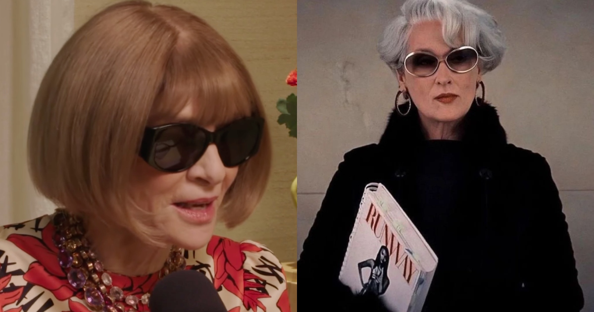Anna Wintour enthüllt ihre Gedanken zu „Der Teufel trägt Prada“.
