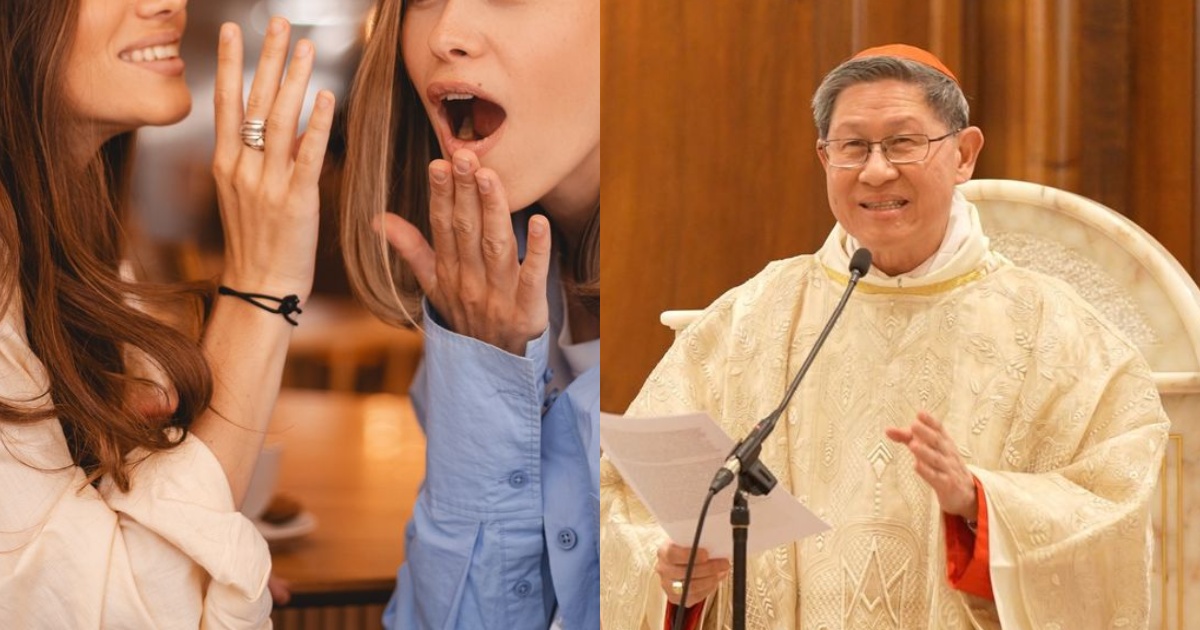 Kardinal Tagle behauptet, Tratschen sei keine „echte Freundschaft“.